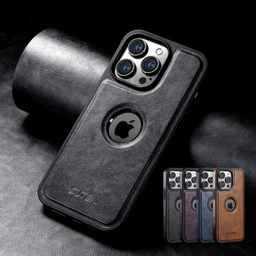 For iPhone 15 Pro Max 14 13 Magnetic Mag Safe Leather Slim Case Shockproof Cover - Picture 12 of 24