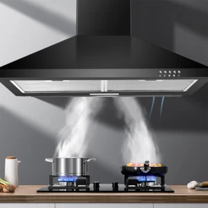 SNDOAS 30 dans le hotte de montage mural 450CFM Acier inoxydable 3-Speed Évent de cuisine