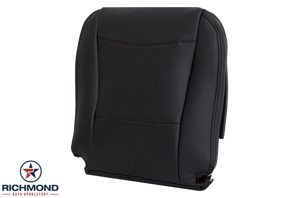 Cubierta de asiento de cuero genuino negra inferior del lado del conductor para BMW 335i 335xi 2008 2009 Foto 4 de 4