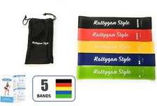 Rattygan Style Resistance Exercise Loop Bands Set of 5