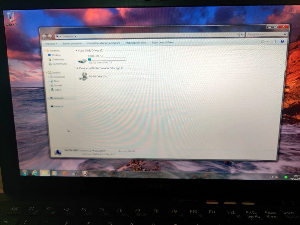 Sony VAIO VPCSB 13.3" Laptop, Intel i7 AMD Radeon GPU 400GB   Bluray Burner Driv - Image 4 of 4