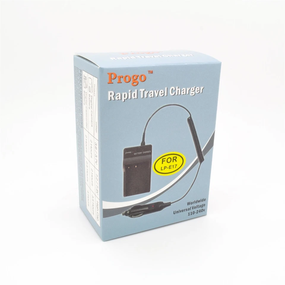 Cargador de batería Progo LP-E17 para Canon T6i, T6s, M3, 750D, 760D Kiss X8i Foto 3 de 3