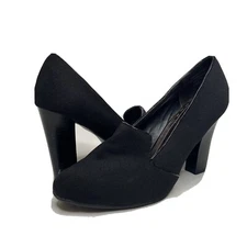 Coach And Four Womens High Heel Closed Toe Pumps Black Size 8 Classic Work EUC