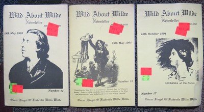 Wild About ''Oscar'' Wilde Newsletter - 3 issues 14, 16, 17 (1993-94)