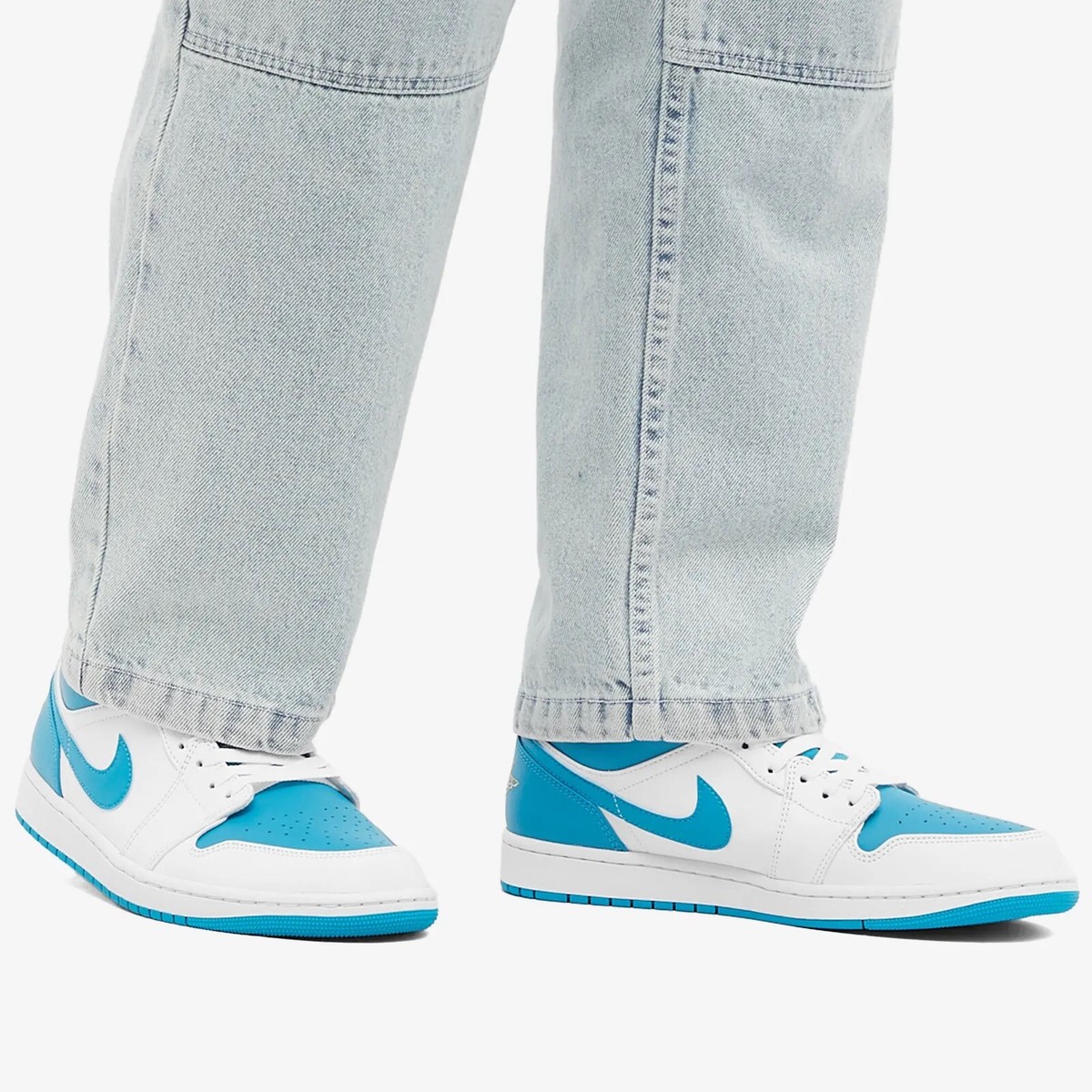 シューズ(男性用) AIR JORDAN1 LOW  BLUE 10(28cm) Amazon.com | Jordan Men's Air 1 Low White/Royal Blue-Black