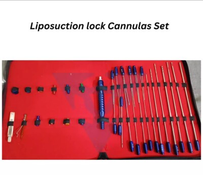 Liposuction Tulip Type Super Luer lock Cannulas Set Facial Fat Grafting ket