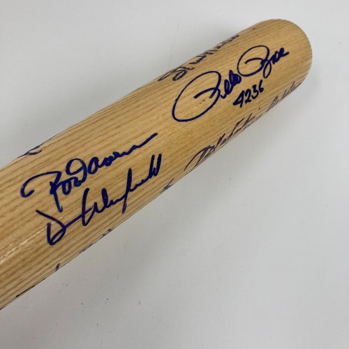 Beautiful 3,000 Hit Club Multi Signed Baseball Bat Willie Mays Hank Aaron JSA - Picture 6 of 10
