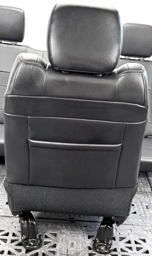 ✅ 13-24 RAM 1500-3500 SPORT CREW CAB OEM LEATHER / CLOTH HEATED SEATS SET BLACK - Picture 10 of 24