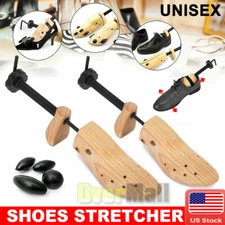 2-Way Wooden Adjustable Shoe Stretcher Expander Relieve Tight Shoes Size 10-12