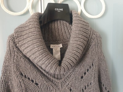 Céline Paris Maglione Donna ML Dolcevita Lana e Yak (Cashmere) Intrecciato M