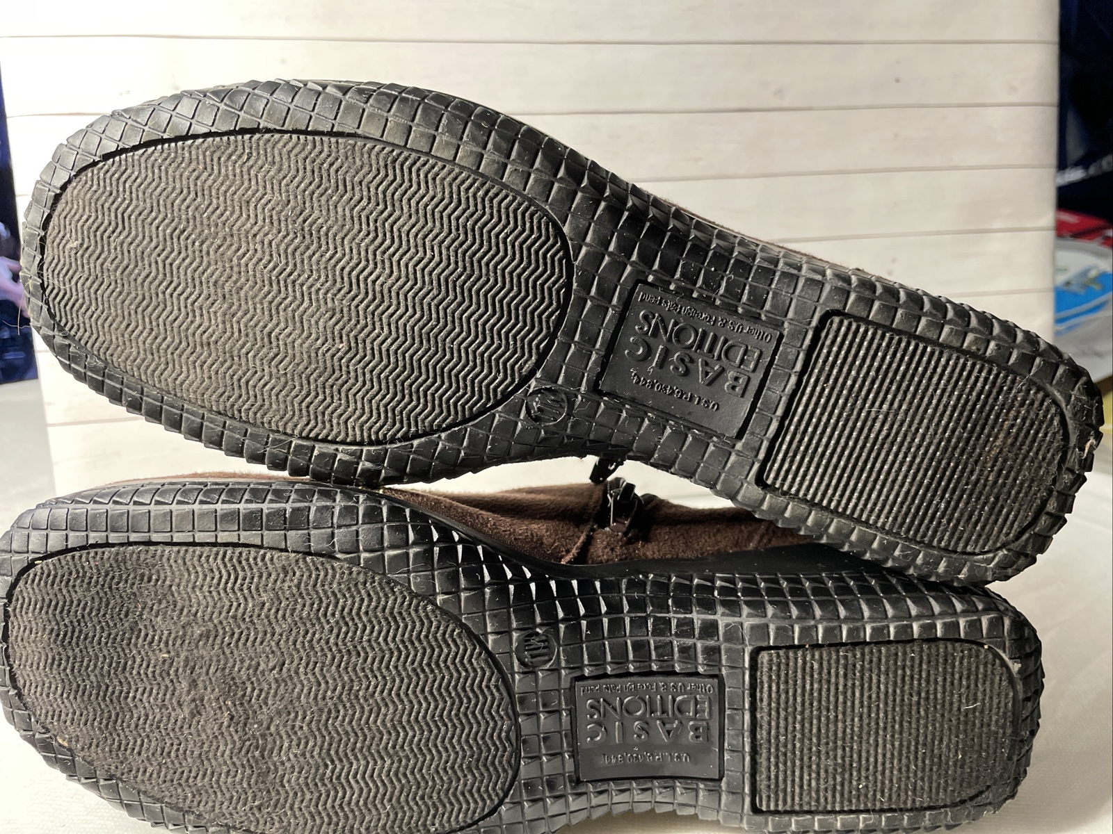 Women's Basic Edition Brown SuedeBack Zip Ankle B… - image 2