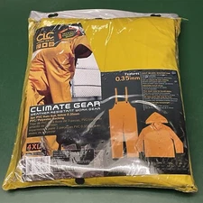 CLC Work Gear Climate Weather Water Resistant 3pc PVC Rain Coat Suit 4XL New