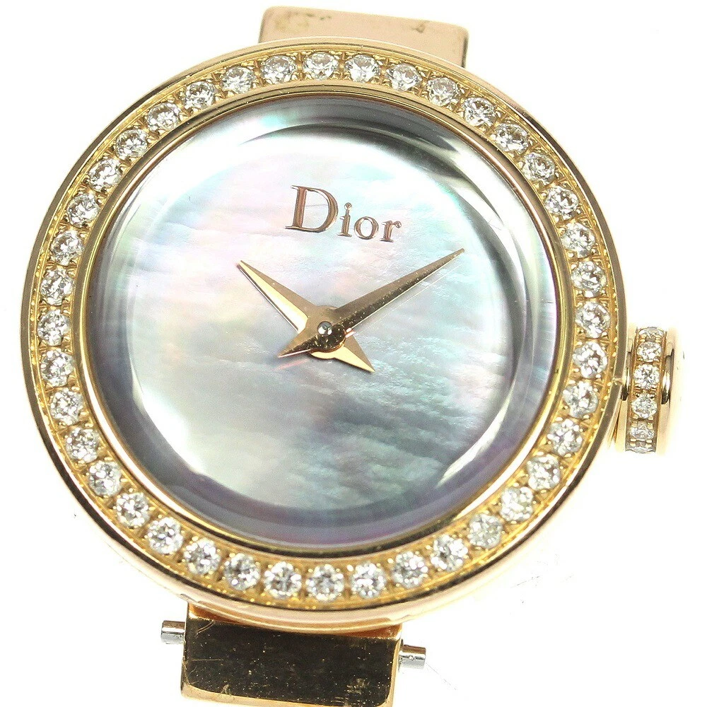 Montre femme Dior CD040170 La Di De K18 or rose lunette diamant quartz occasion