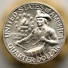 1976-S Washington Quarter BU 40% Silver .07395 oz Bicentennial Drummer Boy C008