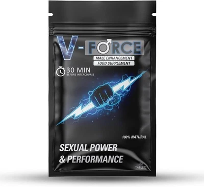 BRANDED V-Force 20 Pills 100mg - Stronger & Harder Enhanced Strength & Firmness for Men