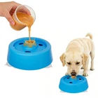 Dog Slow Bowl Feeder for Liquid Tread Dog Lick Bowls Bone Broth Yogurt Wet Food