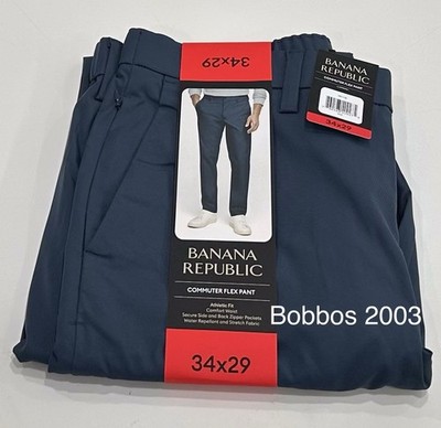 Banana Republic Men's Commuter Flex Pants, Blue, Size 34X29 | eBay