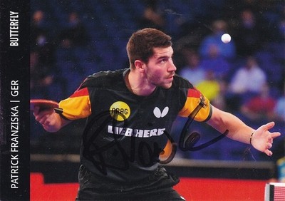 Patrick FRANZISKA - Deutschland, Bronze WM 2023 Tischtennis, Original-Autogramm!
