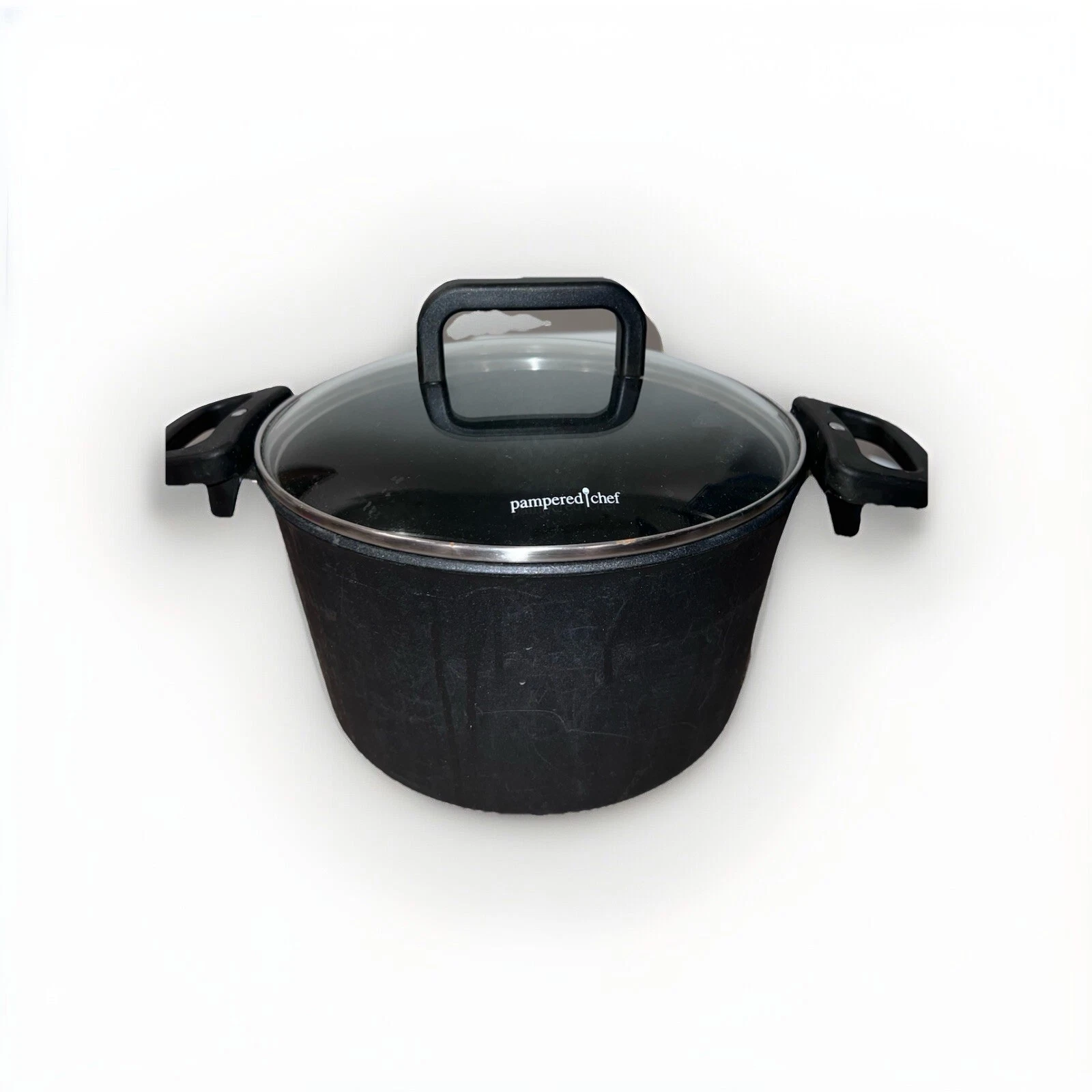 Pampered Chef 5.25-qt (5-L) Stock Pot W/Lid Non stick Made In Germany🇩🇪
