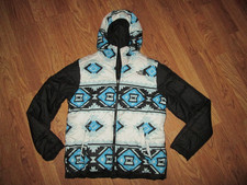 Girls THE NORTH FACE full zip insulated hooded reversible jacket coat XL / 18