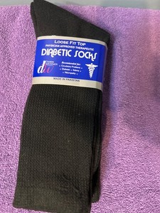 Debra weitzner Loose Fit Physician Approved Diabetic Socks Black