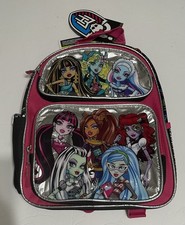 Monster High Small Backpack 12" Hx 10" W. New With Tag