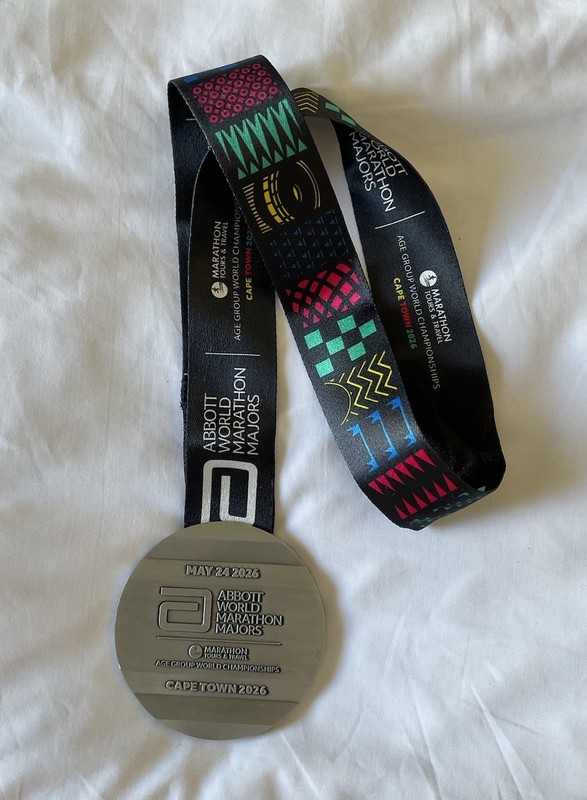 Cape Town Marathon 2026 Age Group World Championships Finisher Medal