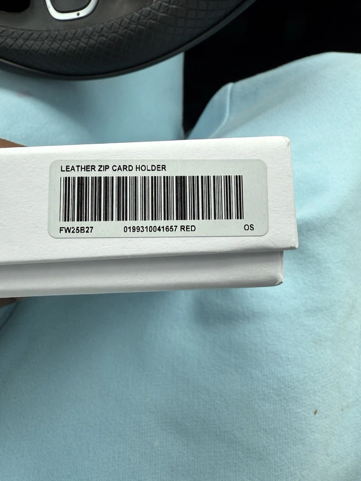 Tarjetero Supreme Cuero Cremallera Rojo SS25 Hecho en Italia OS En Mano Listo Para Enviar✅ Foto 4 de 4