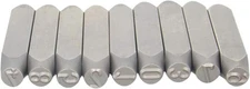 Utoolmart Number Metal Stamp Set,1/2" 12.5mm,Digital 0 to 12.5mm, Sliver Tone 