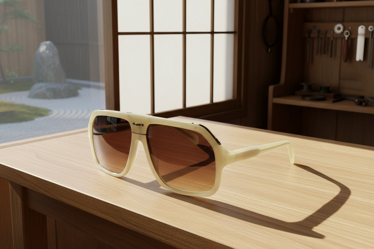 OLIVER PEOPLES Aviator Sunglasses KRIS VAN ASSCHE with Extra