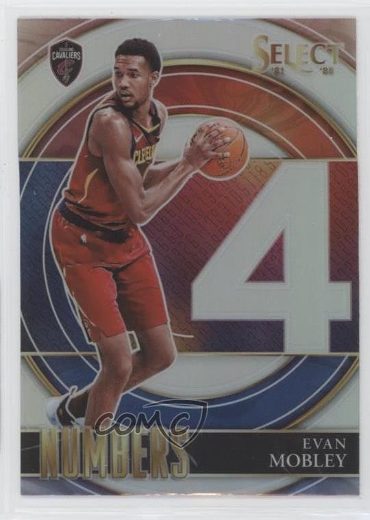 2021-22 Panini Select Select Numbers Silver Prizm Evan Mobley #32 0b3