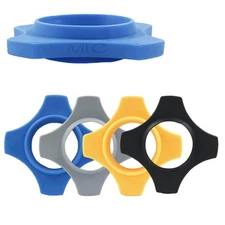 4 Pcs Anti-Slip Microphone Rubber Rings Multi Color Rolling Protection