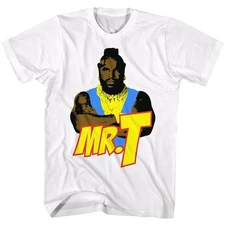 Mr. T Cartoon T White Icon Shirt