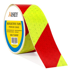 Reflective Tape, Conspicuity, Waterproof, Yellow/Red Safety Caution Strips