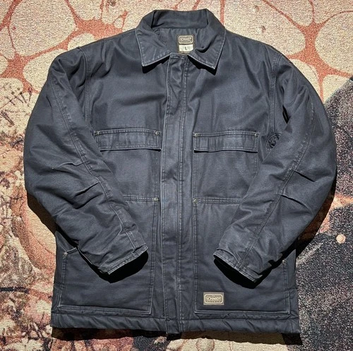 C.E. Schmidt Workwear Heavy Work Jacket Faded Black Large video thumbnail