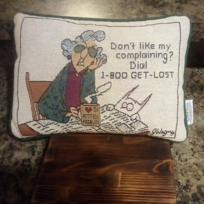 Pillow Throw Hallmark Shoebox Maxine 12 X 8 Vintage