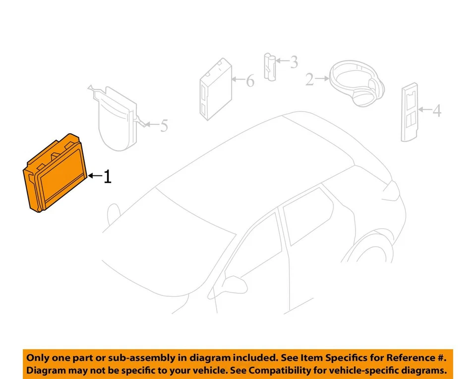 Display Screen Lh Rh Set Of 2 OE Brown Leather Fits INFINITI QX60 2014-2016 - Image 4 of 4