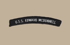 US Navy FF-1043 USS Edward McDonnell Frigate UIM Shoulder Rocker Tab (01)