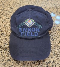 Vintage Enron Field Baseball Hat Astros vs Yankees March 30 2000