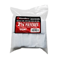 KleenBore CP13B 2-1/4" Cleaning Patches for .38-.45 Cal. & .410-20 GA, 250 Pack