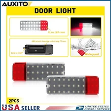 Clear Red Lens Door Panel Lights F2TB-13707 For Ford F150 F250 Bronco 1992-1996