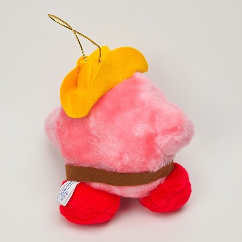 Kirby of the Stars Quick Draw Kirby Plush Rare TAKARA Retro Cowboy 1993 Vintage - Picture 2 of 6