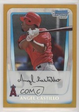 2011 Bowman Chrome Prospects Gold Refractor 43/50 Angel Castillo #BCP57 gd1