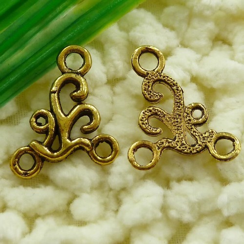270 conectores para pendientes antiguos chapados en oro 20X17MM S1561 HAZLO TÚ MISMO para fabricación de joyas - Imagen 6 de 6