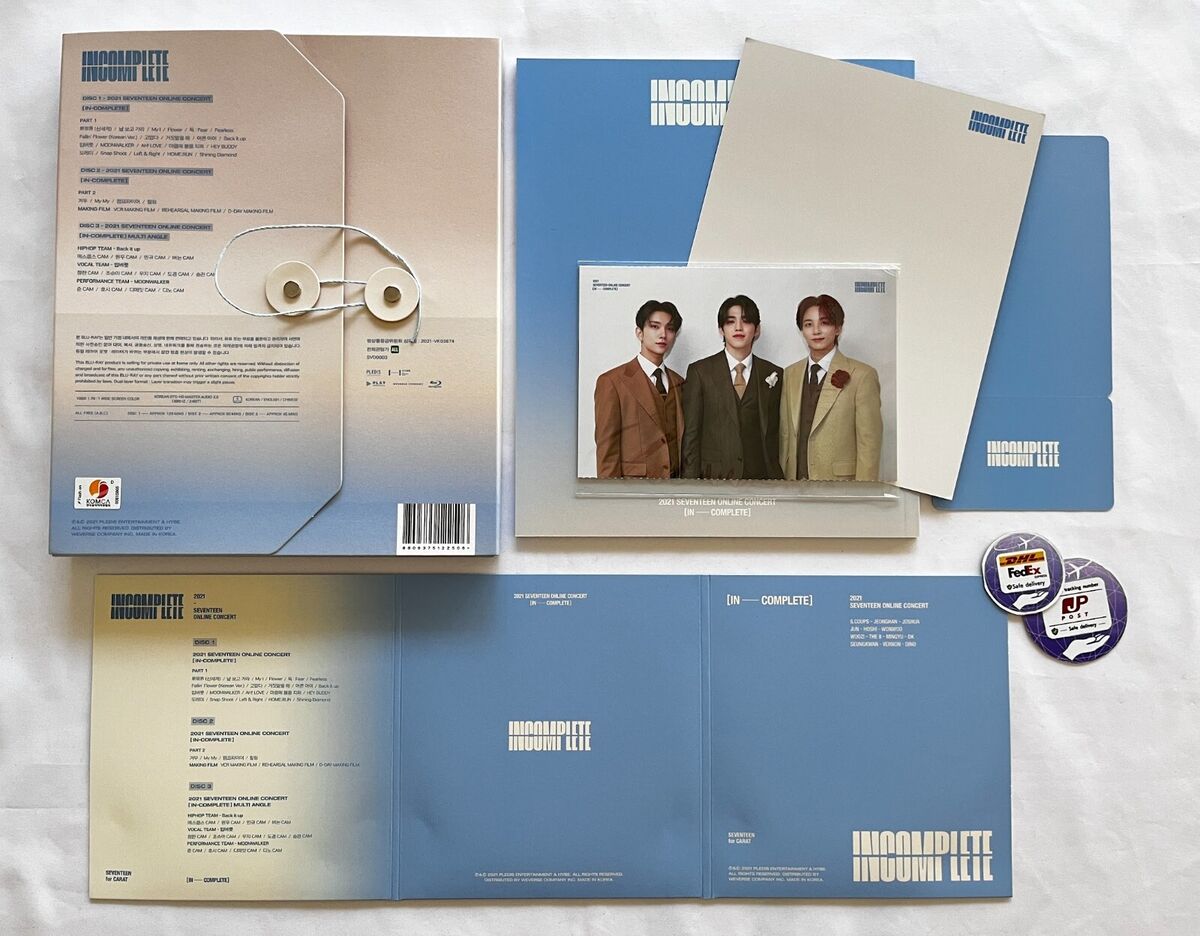SEVENTEEN INCOMPLETE 2021 SEVENTEEN ONLINE CONCERT Blu-ray SEVENTEEN INCOMPLETE 2021 SEVENTEEN ONLINE CONCERT Blu-ray