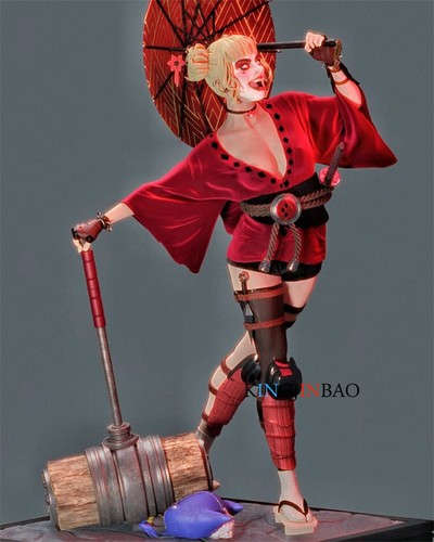 Estatua Harley Quinn Geish impresa en 3D escala 1/6 resina sin pintar sin montar H36CM - Imagen 7 de 8