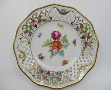 SCHUMANN / BAVARIA DRESDEN DESIGN BREAD & BUTTER PLATE "C" - 5 5/8"  -1004F