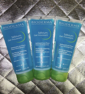 (3x) Bioderma Sebium Purifying Cleansing Foaming Gel (3.4 oz)