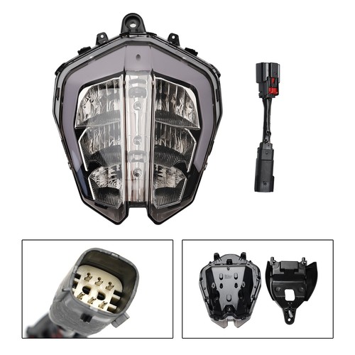 Front Headlight Grille Headlamp Led Protector Plastic Smoke For 390 2018-2019 AT - Picture 5 of 11