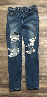 American Eagle Womens Sz 6 High Rise Jegging Blue Jeans New without Tags